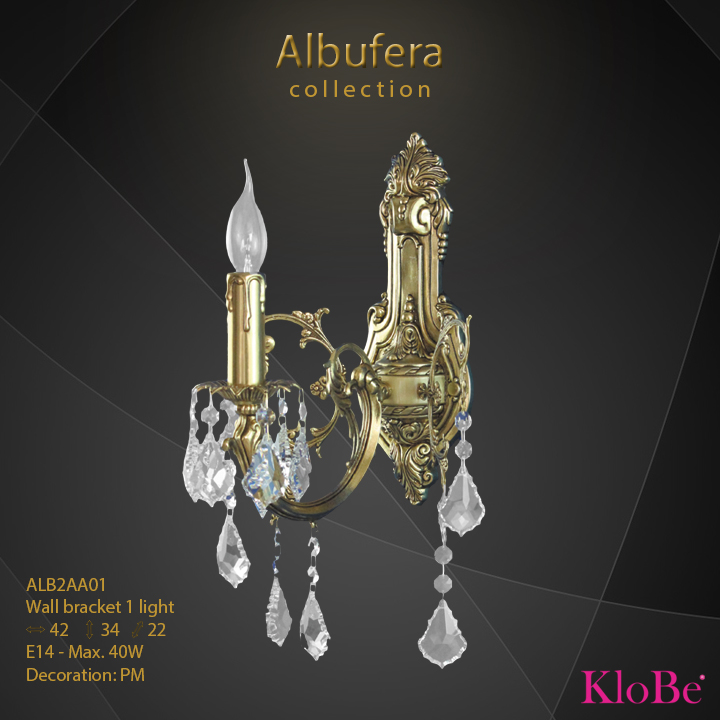 ALB2AA01- Wall bracket  1 L  ALBUFERA collection KloBe Classic