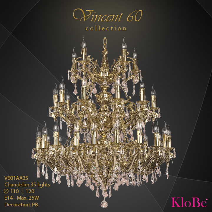 V601AA35 - CHANDELIER  35L  V60 collection KloBe Classic