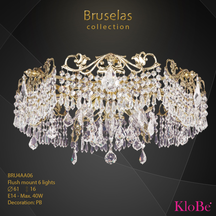 Luminaria empotrada 6 luces - Colección Bruselas - KloBe Classic