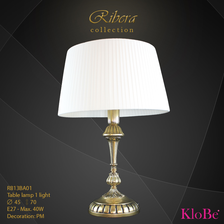 RBR13BA01  - TL  1L  Ribera collection KloBe Classic
